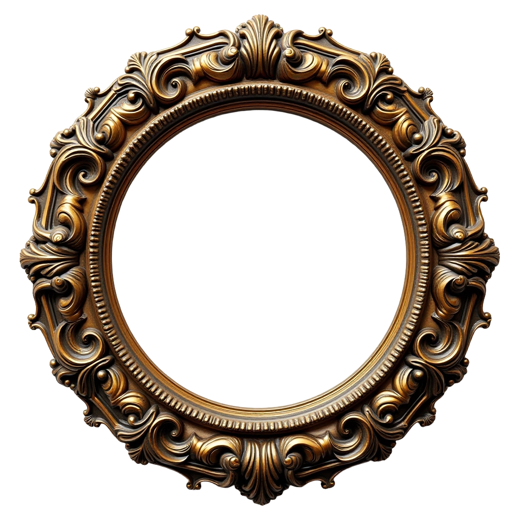 Ornate Circular Frame